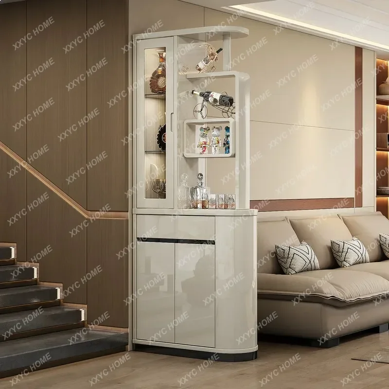 XX New Modern Double Side Partition Cabinet Entryway Hallway Storage Shelf Display Wine Rack Shoe Cabinet