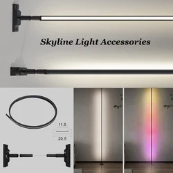 Skyline Light Wall Lamp Accessories Aluminum Profile Rgb Smart Led Strip Steel Belt Bracket Linear Pendant Light for Living Room