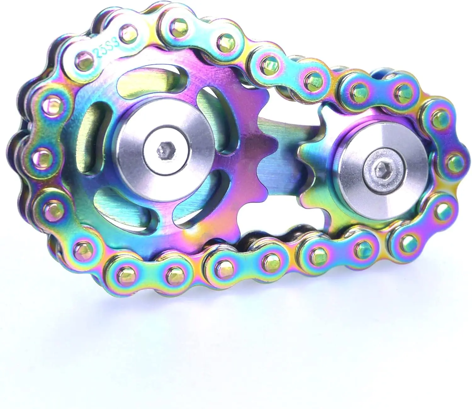 Nieuwe Tandwielen Vliegwiel Vingertop Gyro Fidget Spinner Antistress Angst Metalen Fiets Kettingen EDC Spinner Fidget Speelgoed Voor Volwassen