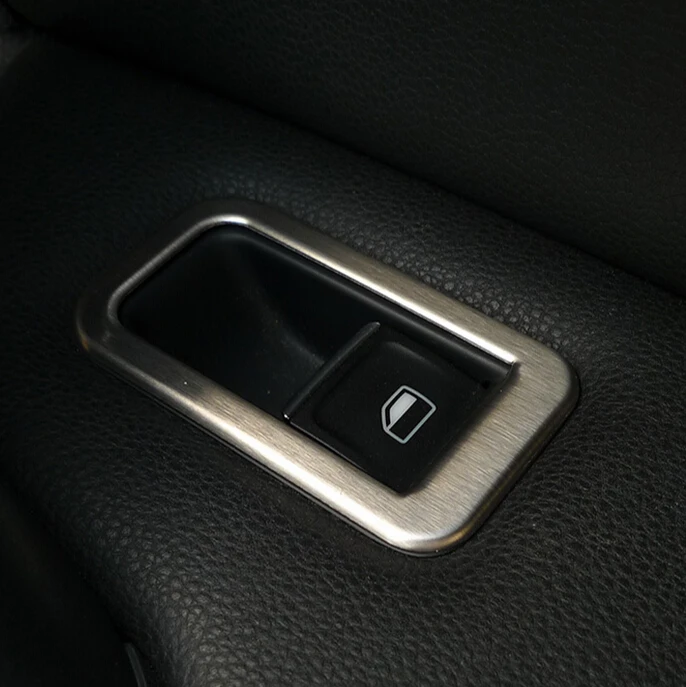 Car styling 4pcs/set Stainless Steel Door Window Button Frame Round Trim Covers For  Volkswagen Golf 7 MK7 Auto Accessories