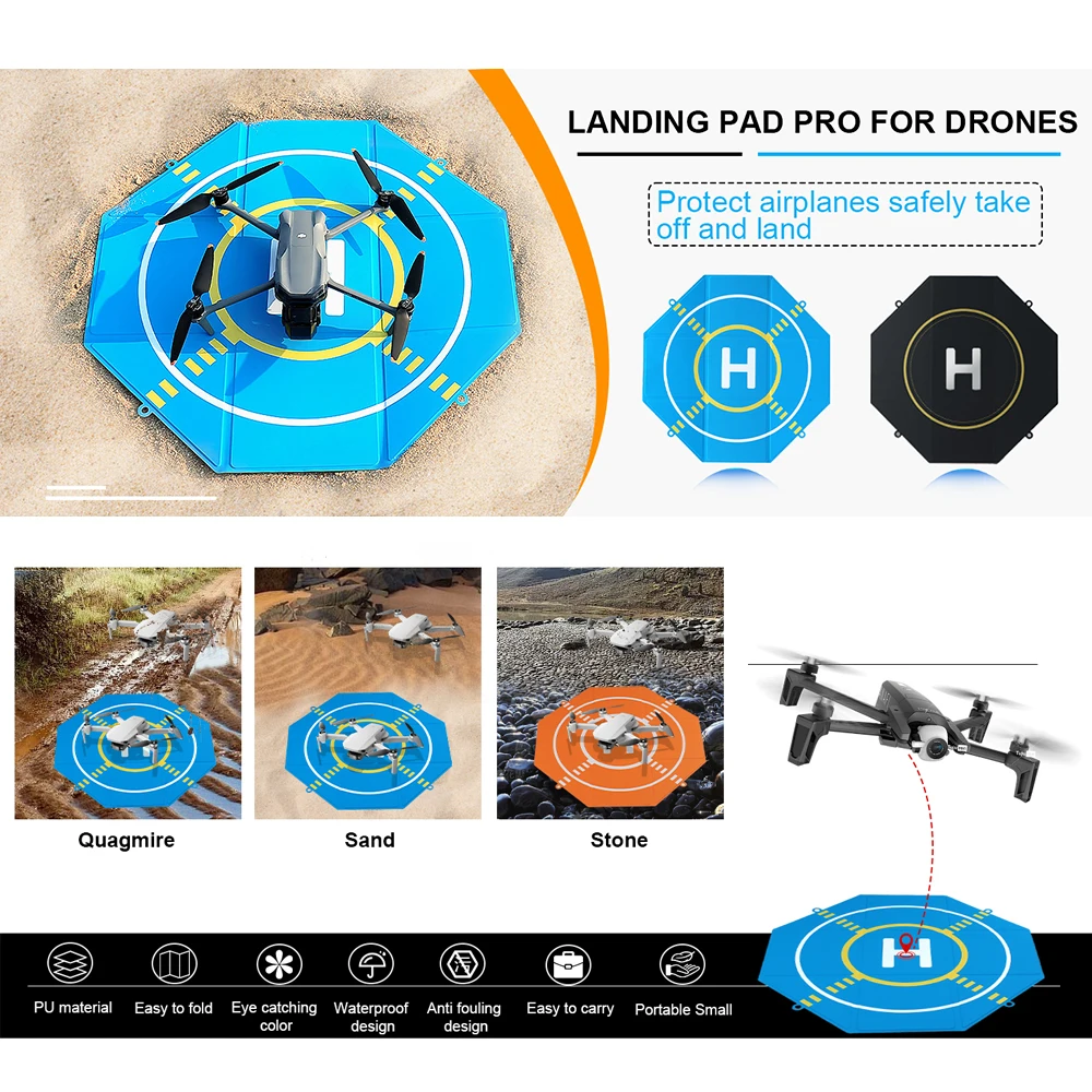 

51/64 см вертолет RC самолет дрон посадка портативный складной ночной вид двухсторонний водонепроницаемый пульт дистанционного управления вертолет часть