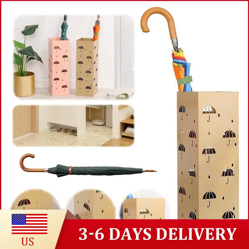 

Металлическая напольная подставка для зонтов, держатель для зонтов, стойка для зонтов, декор для прихожей, дома, отеля, офиса