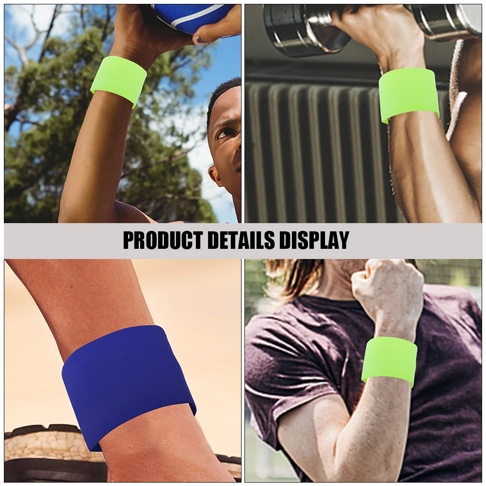 

10 Pcs Kids Anti Armband Captain Bands Football Sports Portable Adjustable Arm Band for Child Color Team