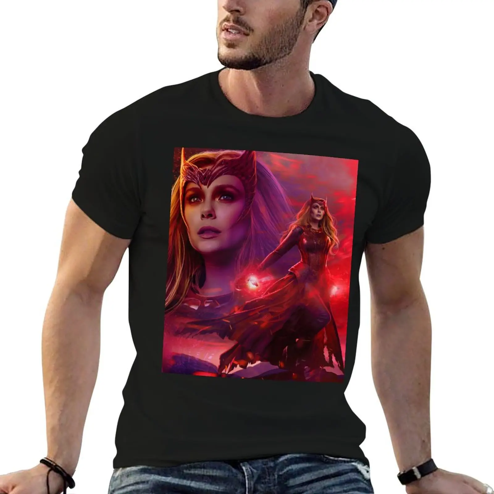 Scarlet Power T-Shirt man t shirts cotton man t shirt cotton high quality anime t shirts oversize T-shirt