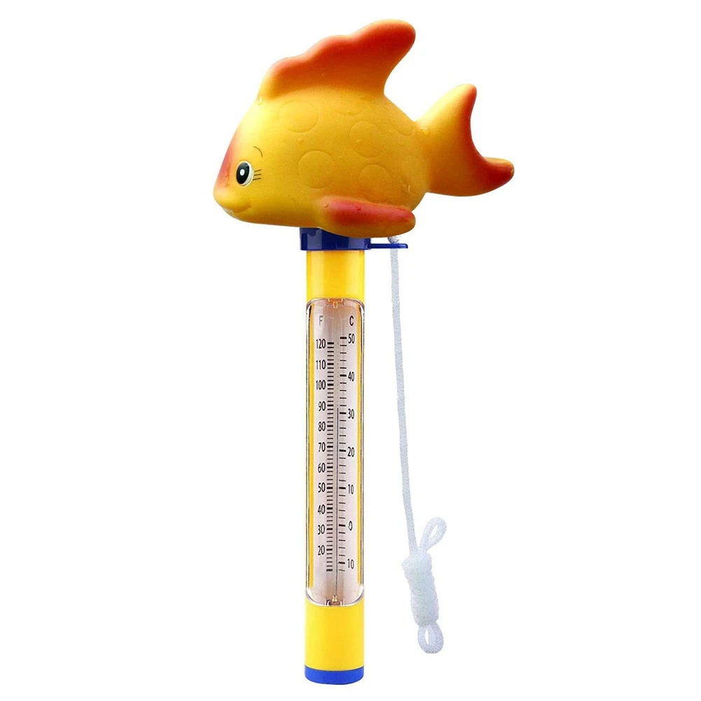 Floating Pool Thermometer, Swimming Pool Thermometer with String, Floating Water Thermometer for Swimming, Bath Water