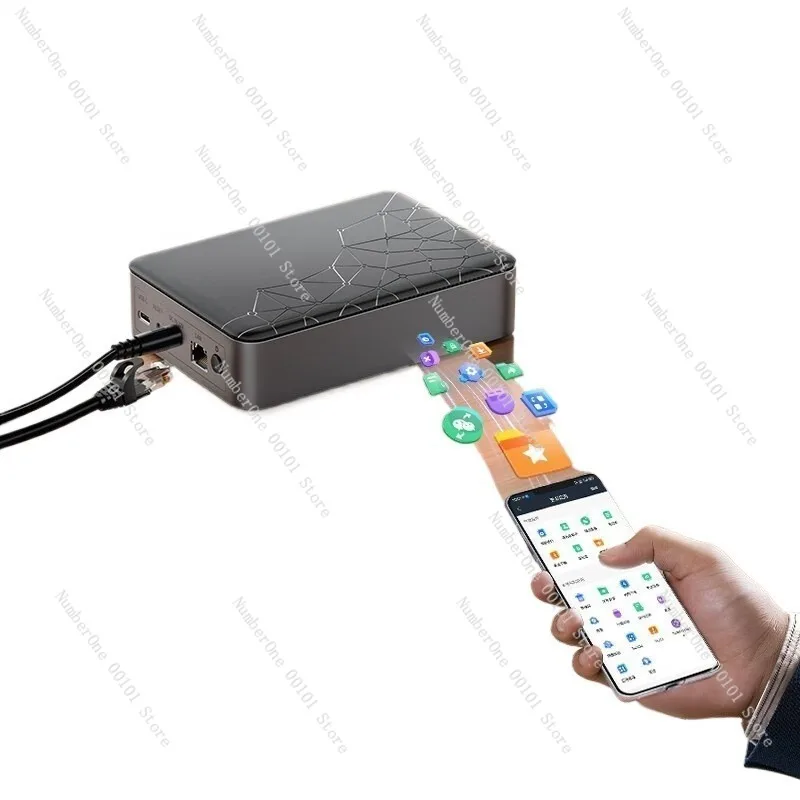 Large Capacity Home Personal Network Storage Disk Mini Connected Hard Drive Enclosure Cabinet Compact NAS Box for Family Media