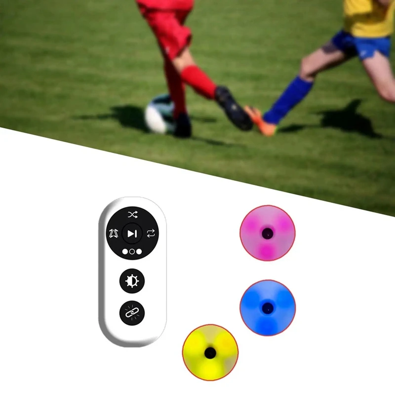 4 ชิ้น Reaction การฝึกอบรมไฟทดสอบ Agility Response อุปกรณ์แบบพกพา Agility อุปกรณ์การฝึกอบรมสําหรับบาสเกตบอลฟุตบอล