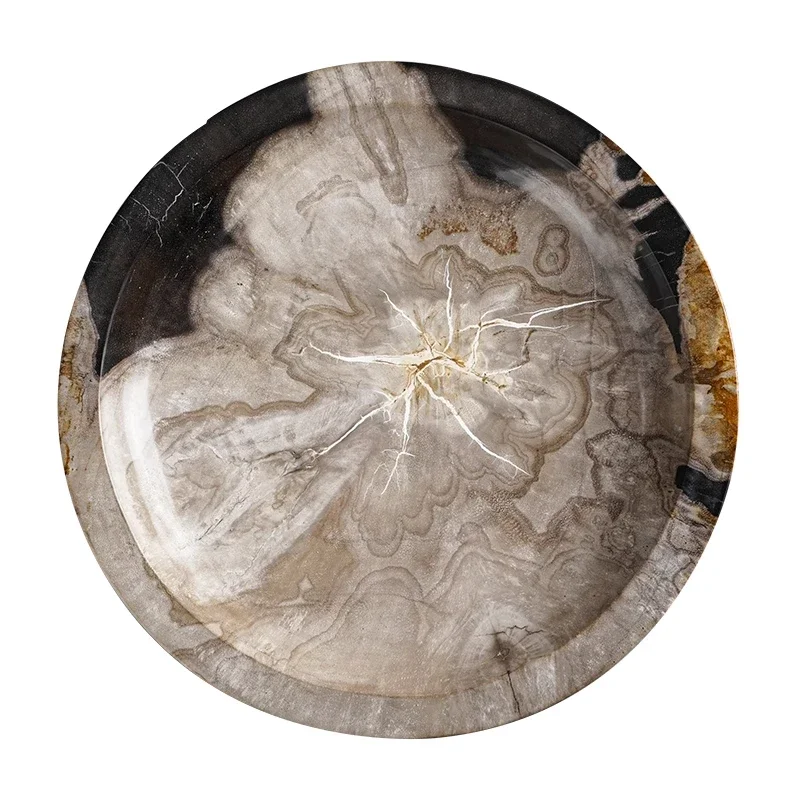 

Fruit plate stone tray household storage plate ornament