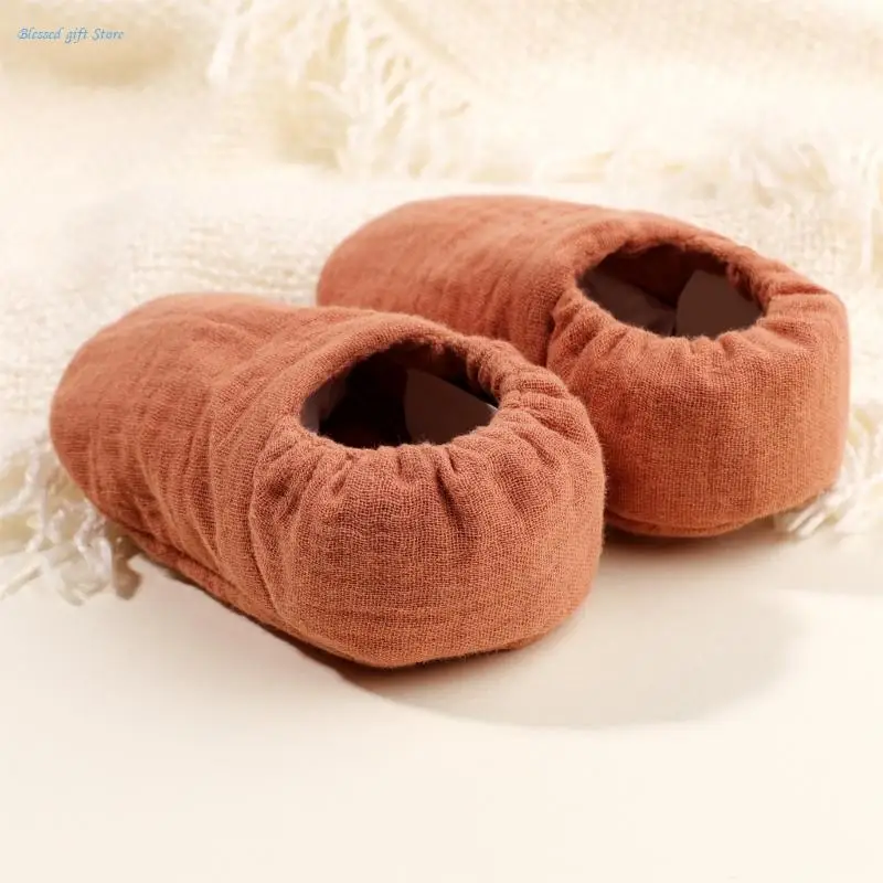 Newborns Baby Warm Cotton Socks Shoes Breathable Comfortable Infant First Walkers for Boys and Girls 11cm Length