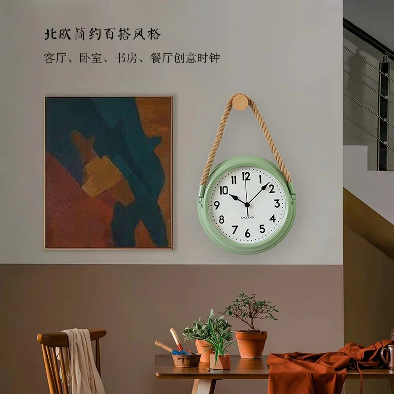 Modern Living Room Wall Clocks Decoration Quartz Retro Nordic Wall Clocks Silent Minimalist Design Home Decor Reloj Pared LLWC