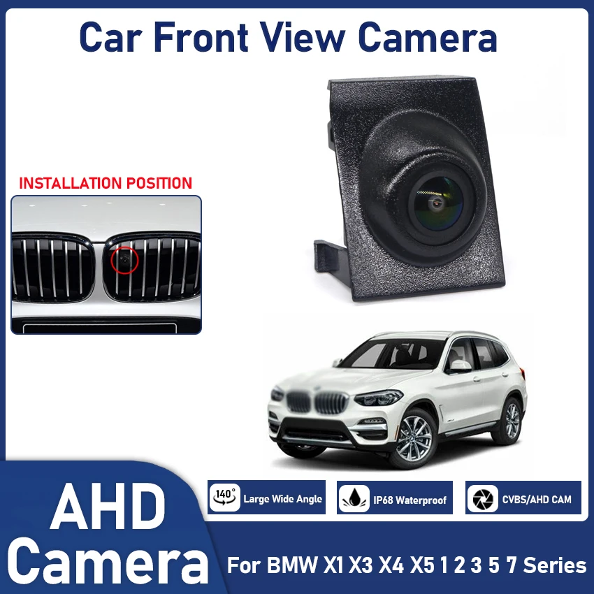 

Fisheye Lens 140 ° HD Car Front View Camera For BMW X1 X3 X4 X5 1 2 3 5 7 Series Night Vision Waterproof Parking Grill Embedded