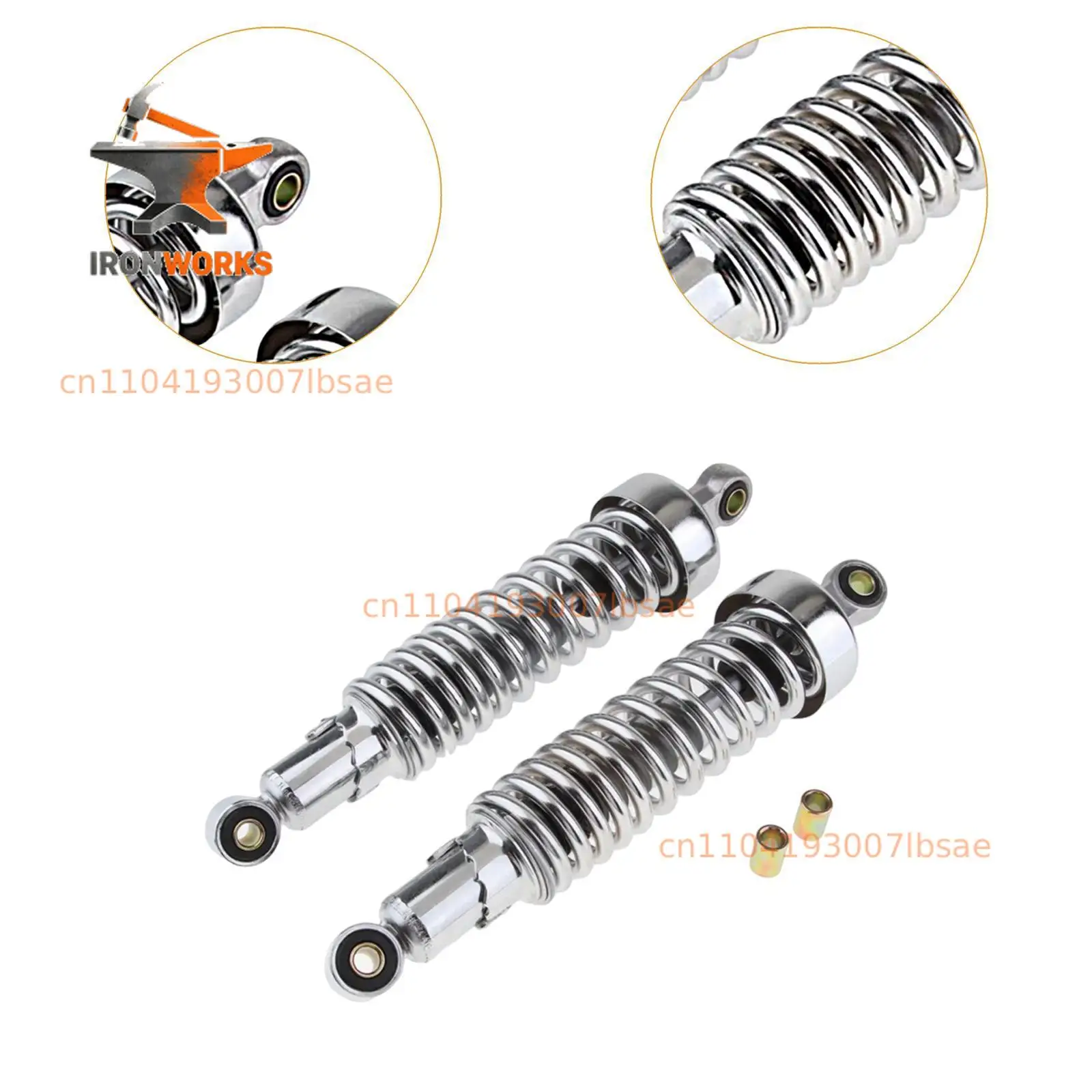 2Pcs 315mm Rear Shock Absorber Replace Parts High Performance Assembly Rear Shock Suspension Weighted for Bike VN800