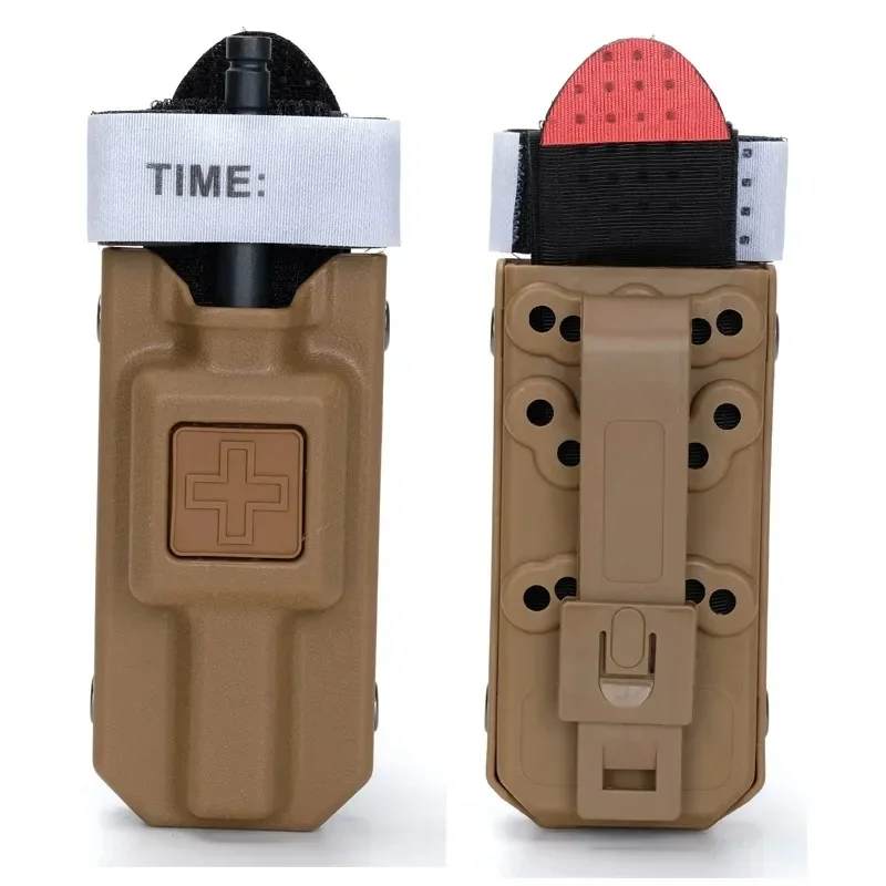 1PC Tourniquet Katze Lagerung Box Tasche MOLLE Medizinische Paket Fan Outdoor Notfall Tourniquetrats für Blut Überleben Ausrüstung