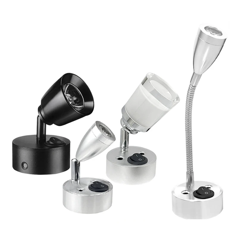 3W LED-Lesewandleuchten für Fähren, Boote und Yachten, grenzüberschreitend, 12-24V LED RV-Deckenleuchte, Marine RV-Leselampen, RV-Beleuchtungskörper