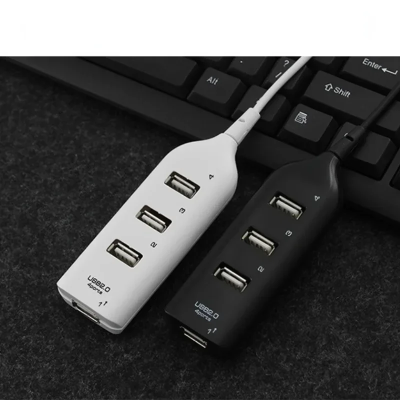 Multi USB Hub 2.0 szybki piasta Mini USB 2.0 4 porty Splitter dla PC Laptop komputer przenośny urządzenia peryferyjne akcesoria