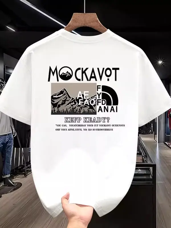 

Модная футболка унисекс в американском стиле 2026 года, премиум-класса, с круглым вырезом, повседневная и стильная, летняя, из чистого хлопка