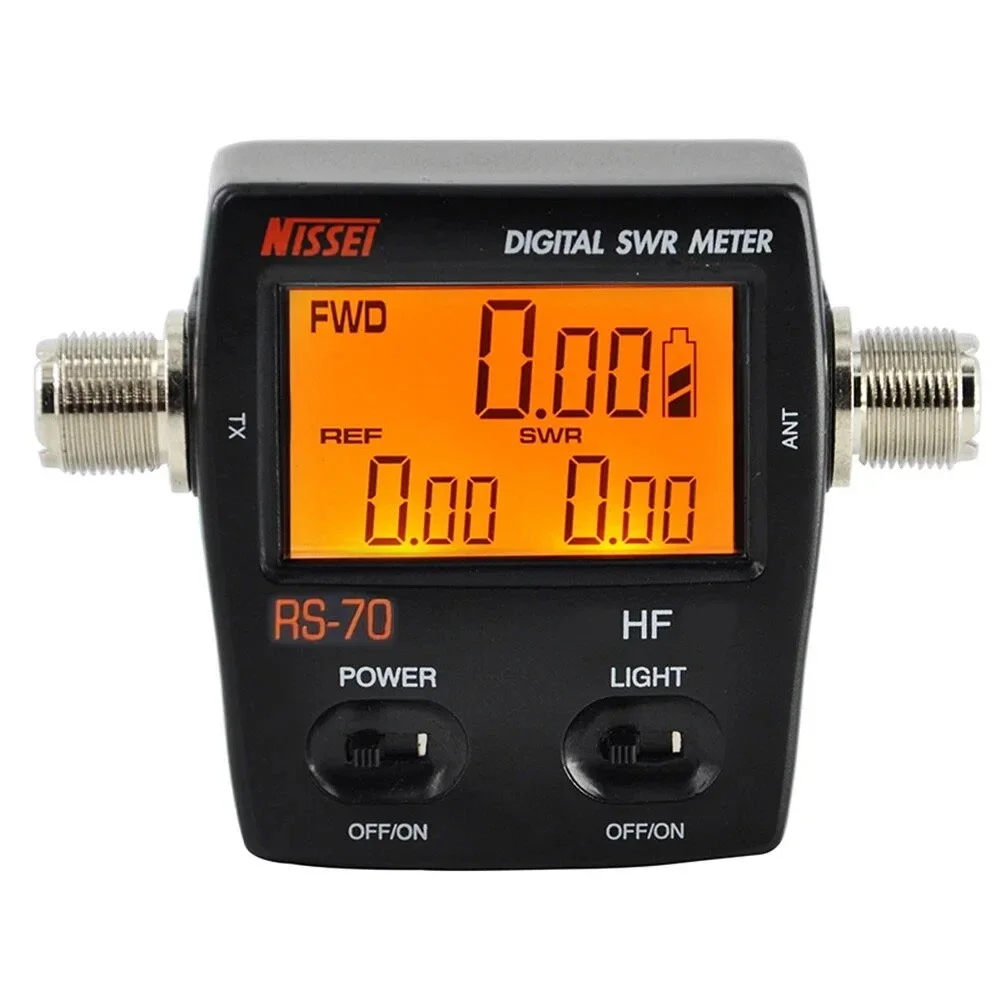 RS-70 1.6-60MHz 200W HF Digital Short Wave Standing Wave Meter Power Meter Power/SWR