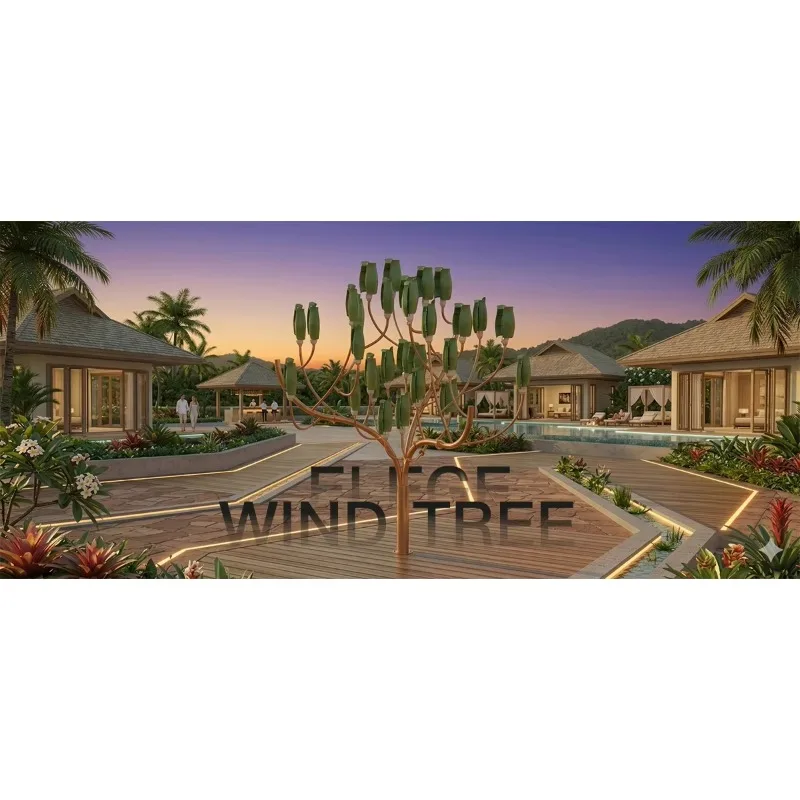 

WT-3 Micro Wind Tree Turbine 300W Vertical Axis Windmill Generator for Smart Street Light Highway Billboard Hybrid Solar Systems
