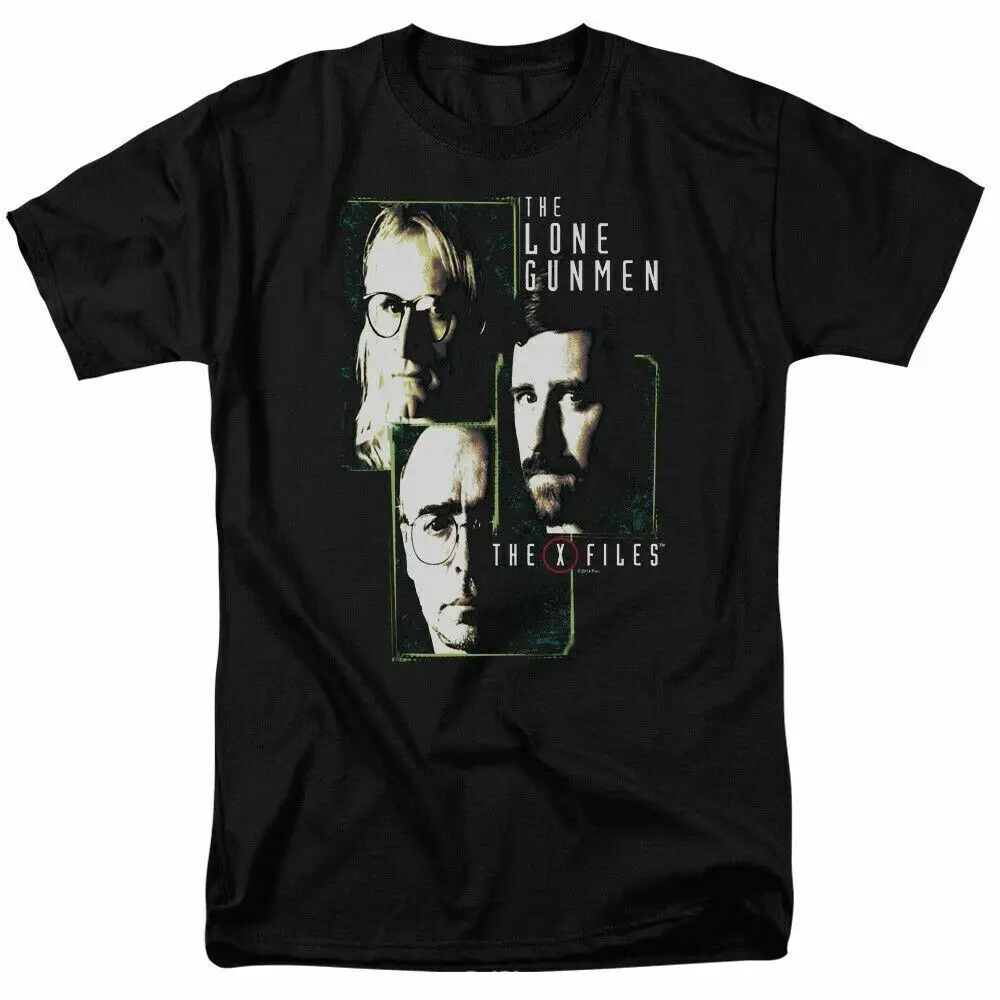 The X Files Lone Gunmen T Shirt Mens Licensed TV Show Alien UFO Retro Tee Black