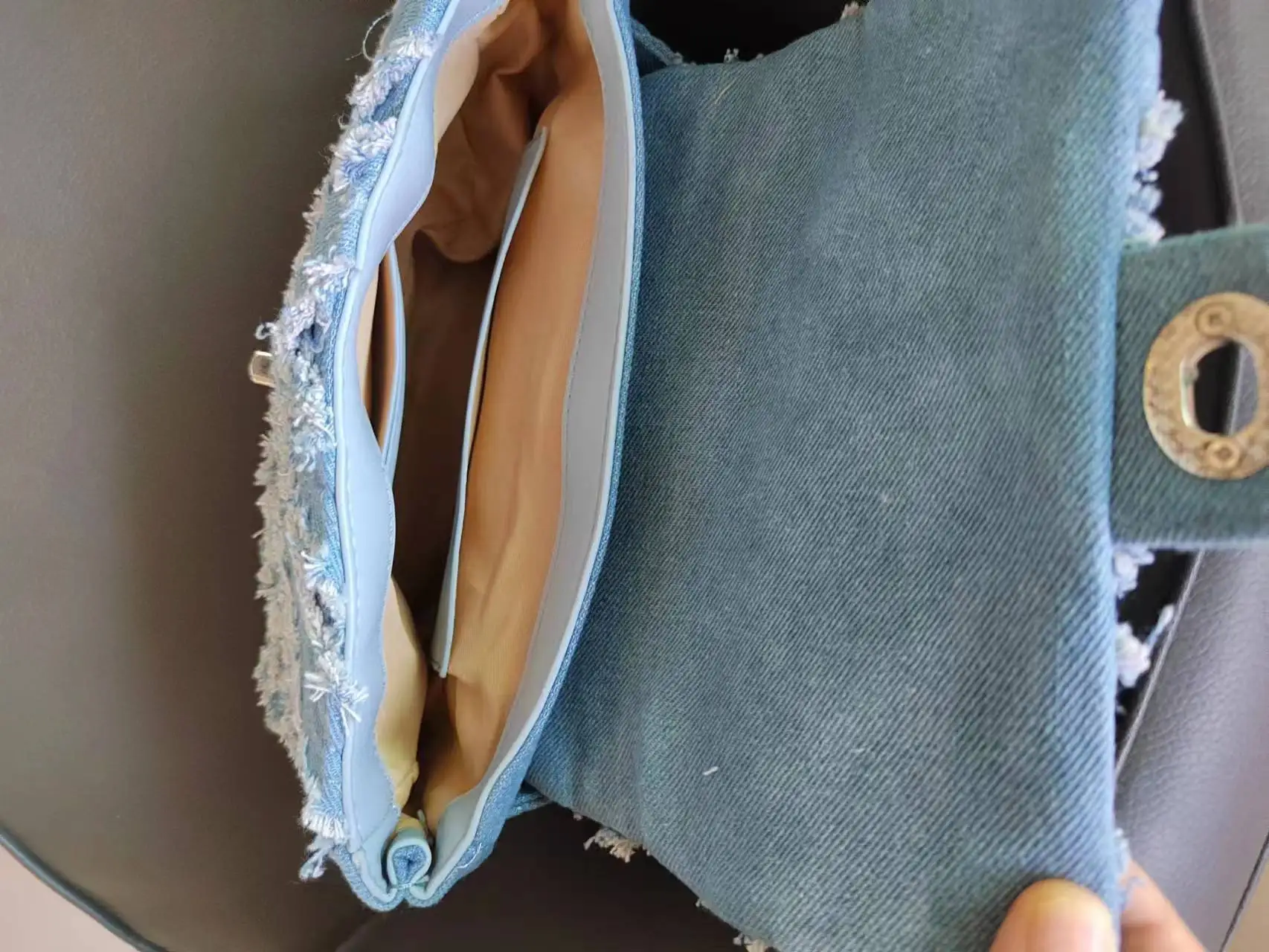 Imagem -04 - Bolsa Denim Tassel para Mulheres Bolsa de Ombro de Franja de Alta Qualidade Verão 2023