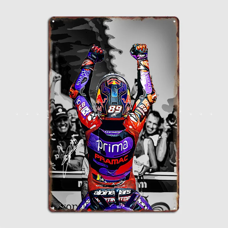 Jorge Martin Victory Celebration Poster Metal Sign Custom Bar Room Decoration Bedroom Indoor Decor Home Wall Decor Posters