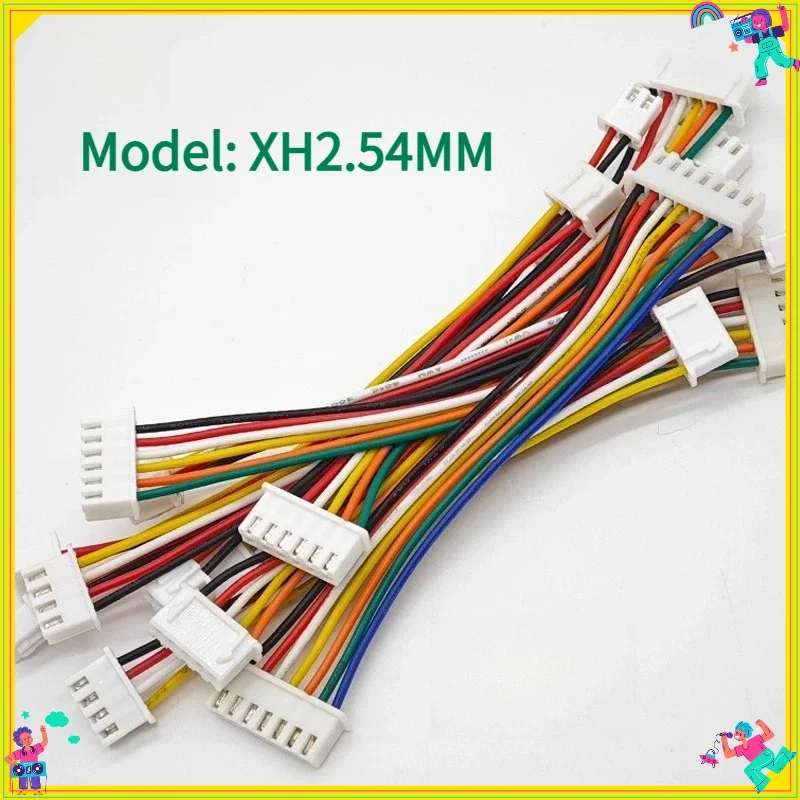 10Pcs/Lot  XH2.54 Connection Wire 2.54mm Pitch 2/3/4/5/6/7/8/9/10/1112p Male Single Head 24/26AWG Connection Wire Terminal Wire