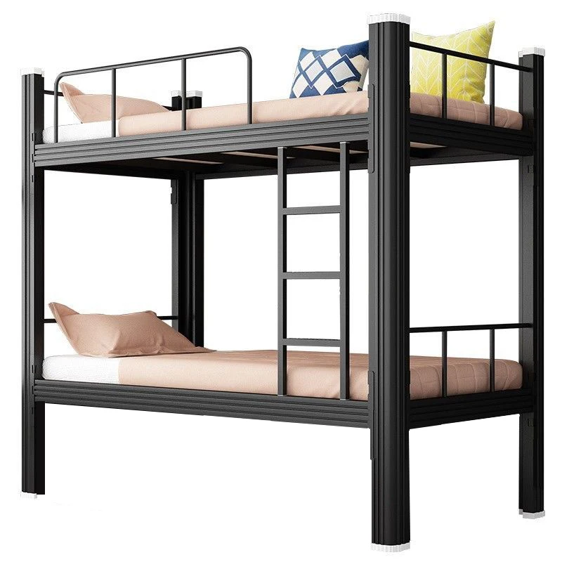 Modern Green House Metal Frame Single Stackable Bed Double Bed Bunk Bed with Storage for Apartment or School