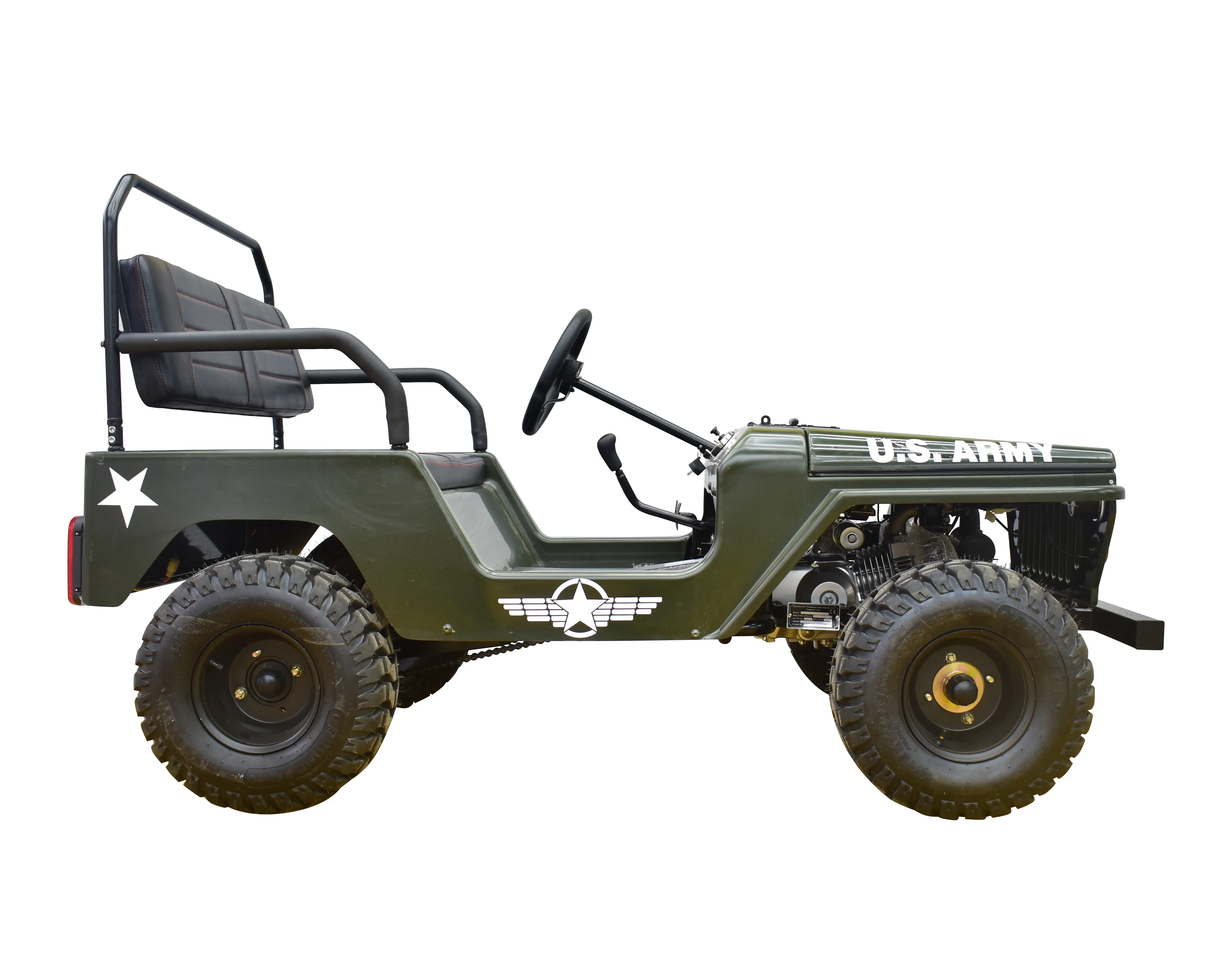 Hot selling：Hot Seller FJ-40 150cc Mini ATV Willys Fuel 4-Stroke Engine Automatic Transmission Chain Drive Kid