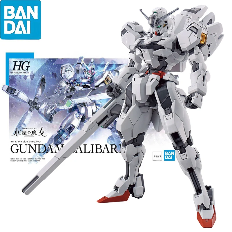 BANDAI HG 1/144 Mobile Suit Gundam: The Witch From Mercury GUNDAM CALIBARN Ver. PVC Anime Action Figures Model Assembled Toy