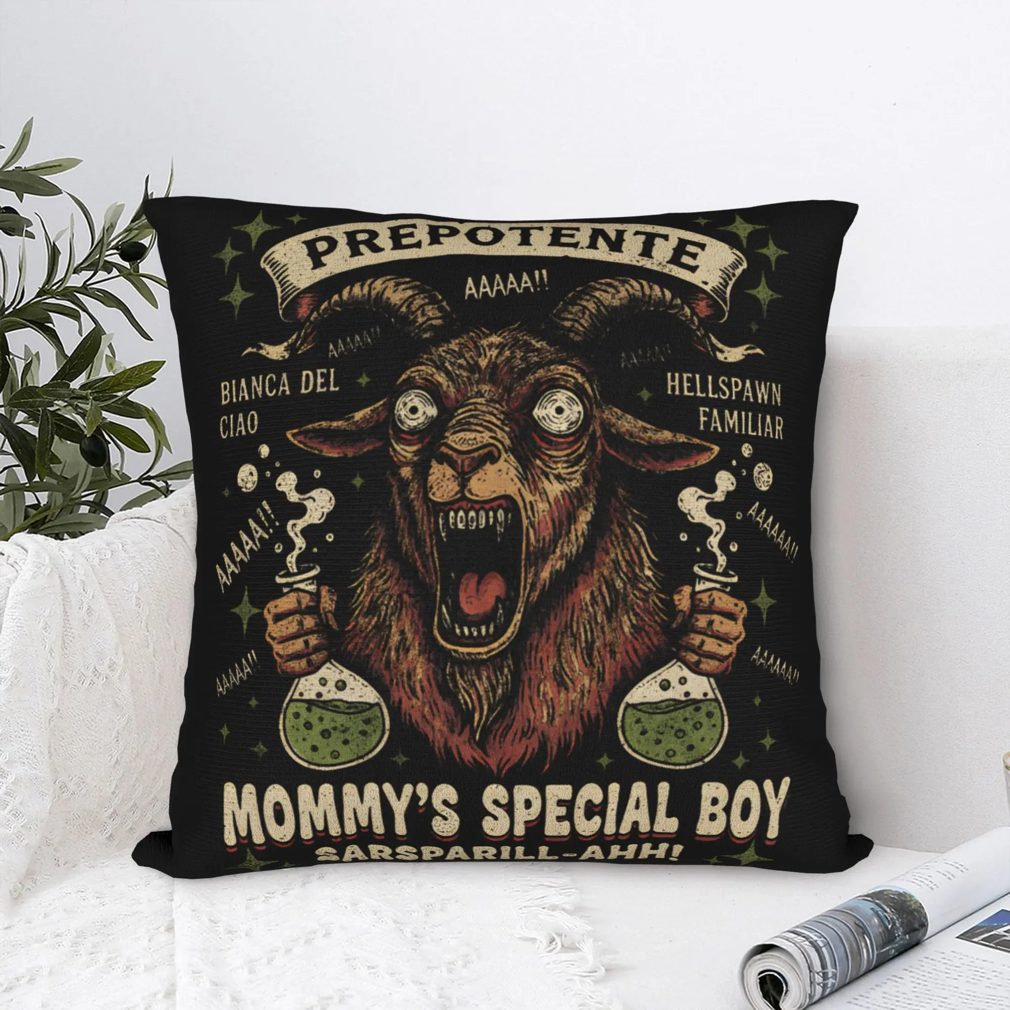 Pillow Cover Prepotente Mommy's Special Boy Dungeon Crawler Carl  Vintage Pillow Case For Living Room Sofa Pillowcases