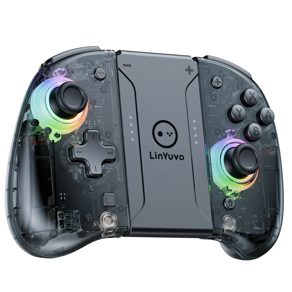 LinYuvo Wireless Controller for Switch/OLED with Multiple Light,Programmable/Motion Control/Dual Vibration/Turbo KS37B