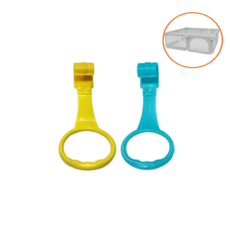 

2pcs Pull Rings for Playpen Baby Crib Pull Up Ring Hooks Pendants Infant General Use Hooks Toddler Learn To Stand Nursery Hand