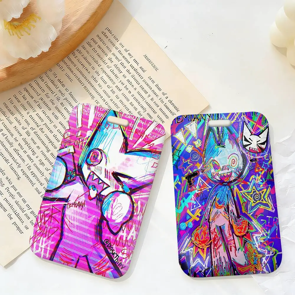 Music Band F-Femtanyl Painting Bus Pass Card Sleeve Bank Business Work Card Holder Plastic ID Tag Name Badge Holder Work Protect