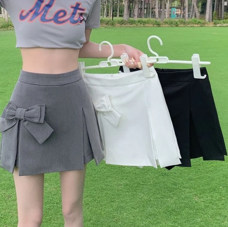 

Bow tie skirt pants temperament skirt pants