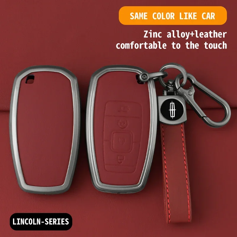 

Alloy Car Key Case Cover for Lincoln Corsair Nautilus Aviator Continental Navigator MKC MKZ MA MKX Remote Holder Shell Protector