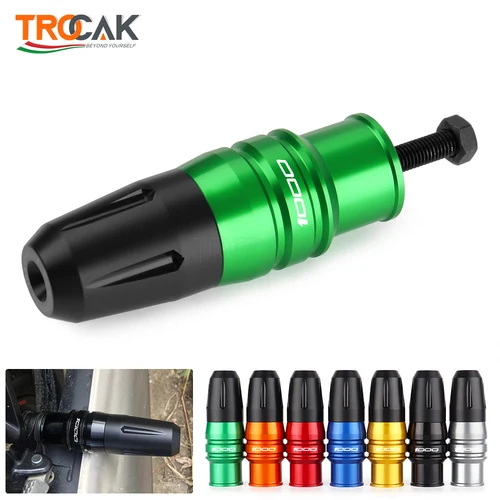 Para Kawasaki Z1000/SX Z1000 Z1000SX ninja z1000sx 2013-2024 motocicleta CNC almohadillas de tope de aluminio deslizadores de escape Protector contra choques