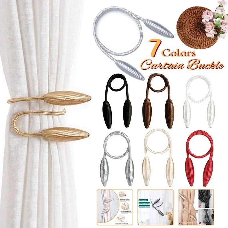 

Curtain Tieback Modern Simple Style Clip Per Tende Drape Ties Backs Weave Rope Holdbacks For Window Curtain Holder