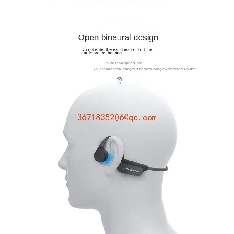 Integrated wireless bluetooth headset waterproof bone conduction headset loudspeaker