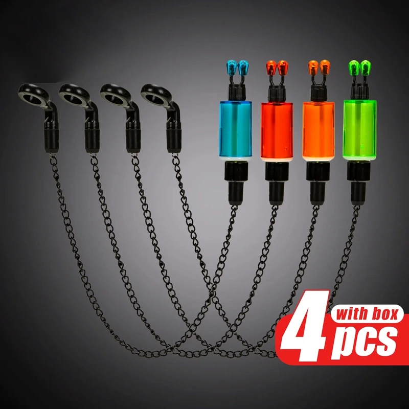 

4 шт. индикаторы, рыболовные плоскогубцы, сигнализация поклевки, мягкая цепочка, трубки для рыбалки поклевки, флуоресцентные готовые прочные аксессуары для ловли карпа