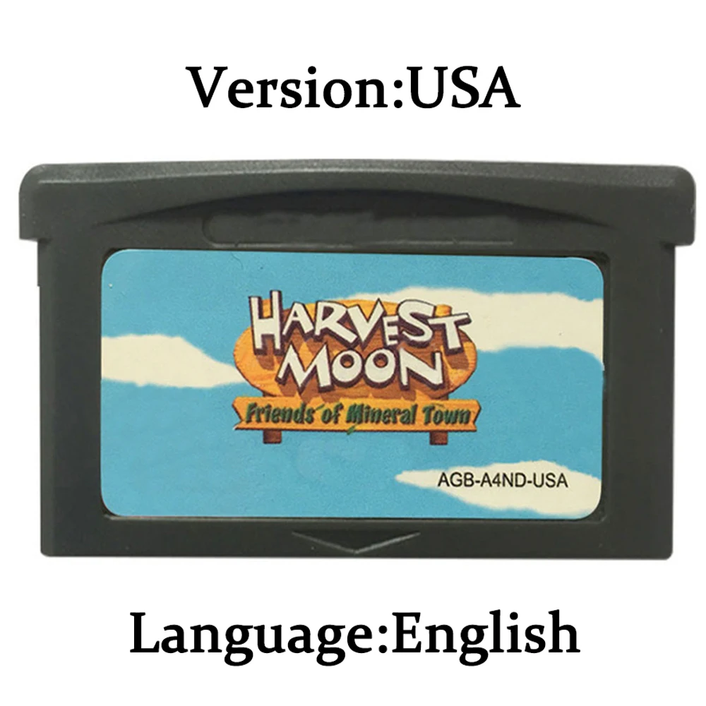 GBA Videospiel-Kassette 32-Bit-Spielekarte Turbo Revival Summon Night Klonoa Advance Wars Shining Soul Metal Slug Breath Fire II