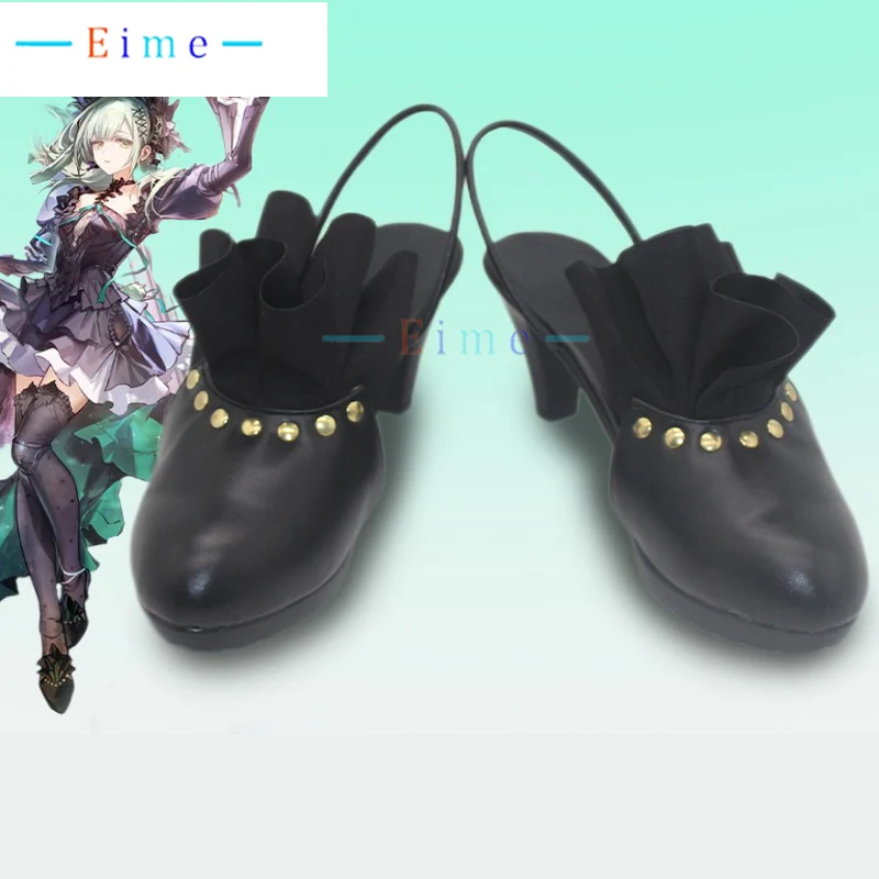Wakaba Mutsumi Cosplay Shoes Black Boots Game Arknights Accessories Halloween Party Role Play Shoes Custom Made