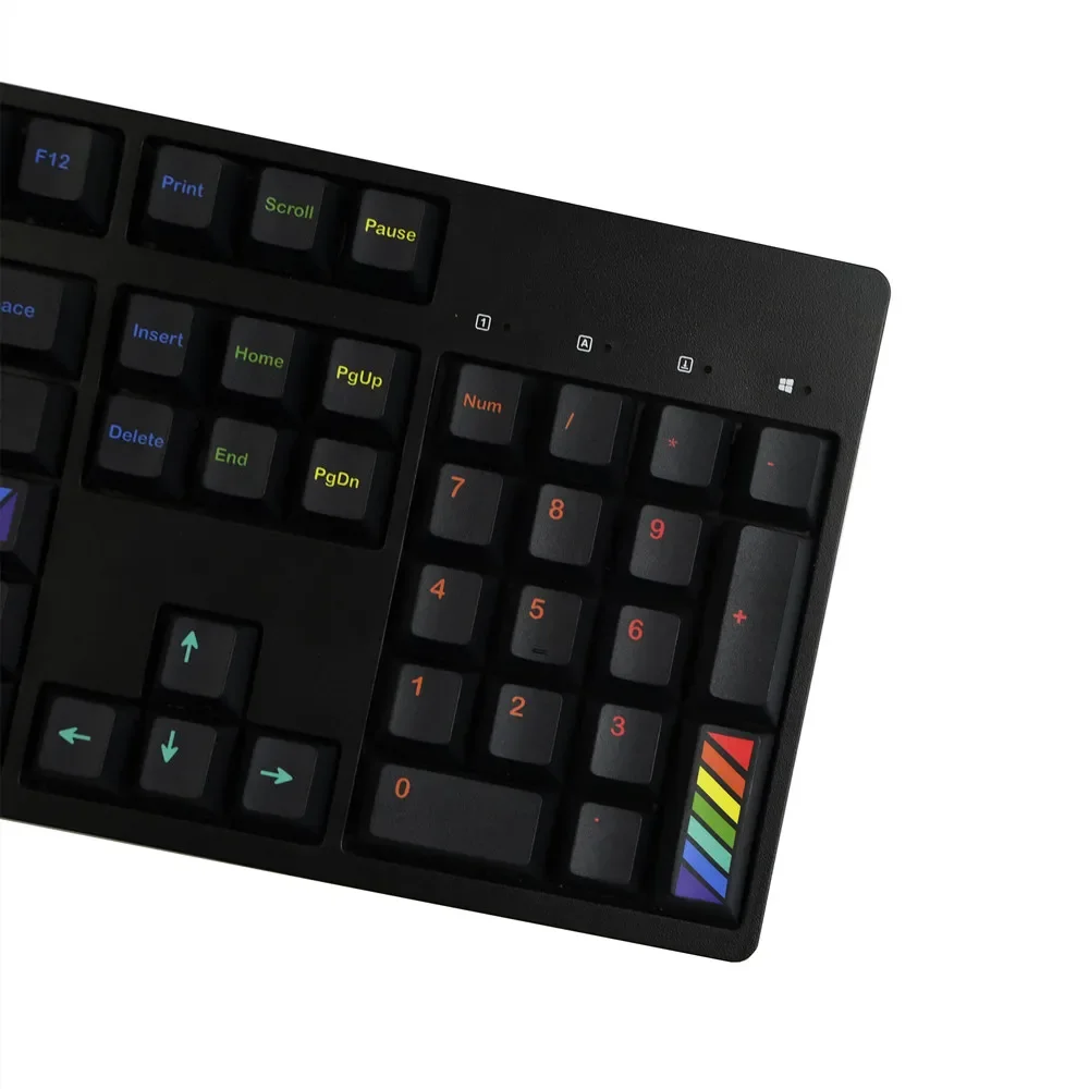 Midnight Rainbow Keycaps PBT Sublimation Customized Keys Midnight Rainbow Original Complete Set
