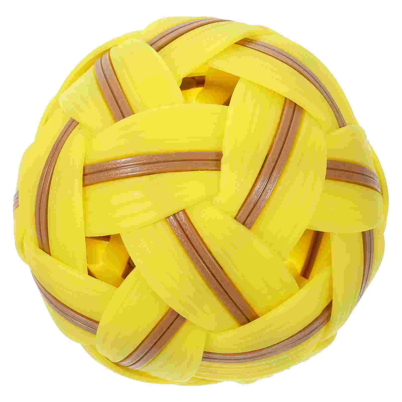 لعبة كرة القدم البلاستيكية المنسوجة للأطفال كرة القدم في الهواء الطلق لعبة كرة القدم القابلة لإعادة الاستخدام لعبة الكرة المنسوجة الملونة كرات كرة القدم ديكور