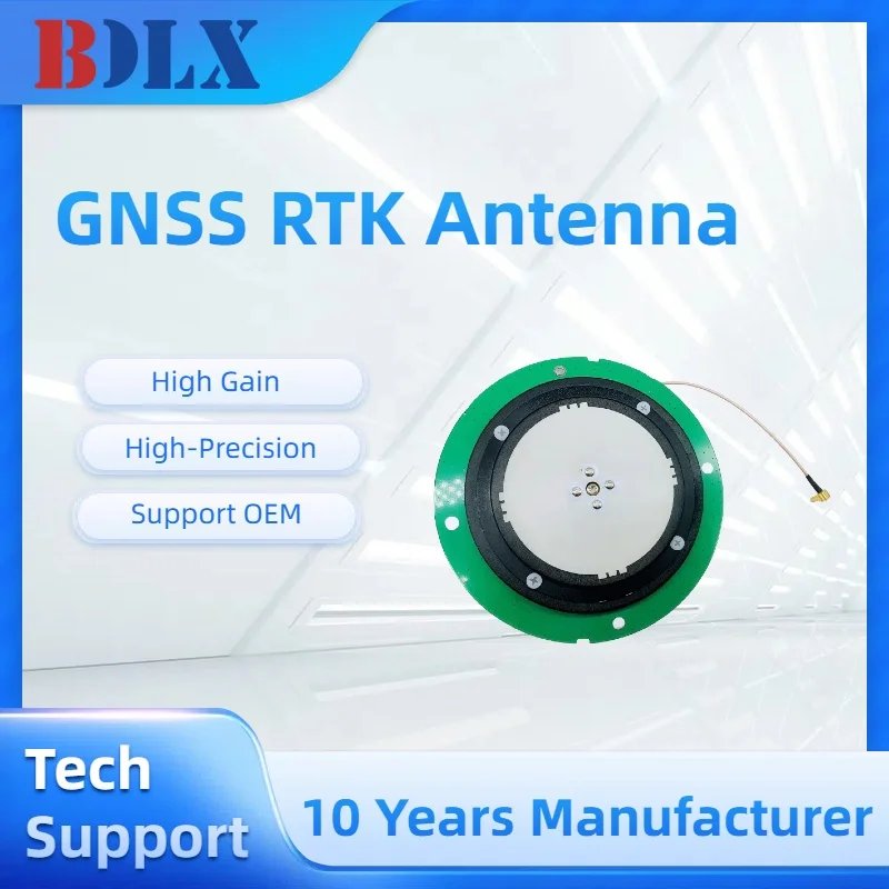 

Высокоточная антенна GNSS RTK GPS/ГЛОНАСС/Galileo/BeiDou Внутренняя активная конструкция для БПЛА, транспортных средств и морских применений ​