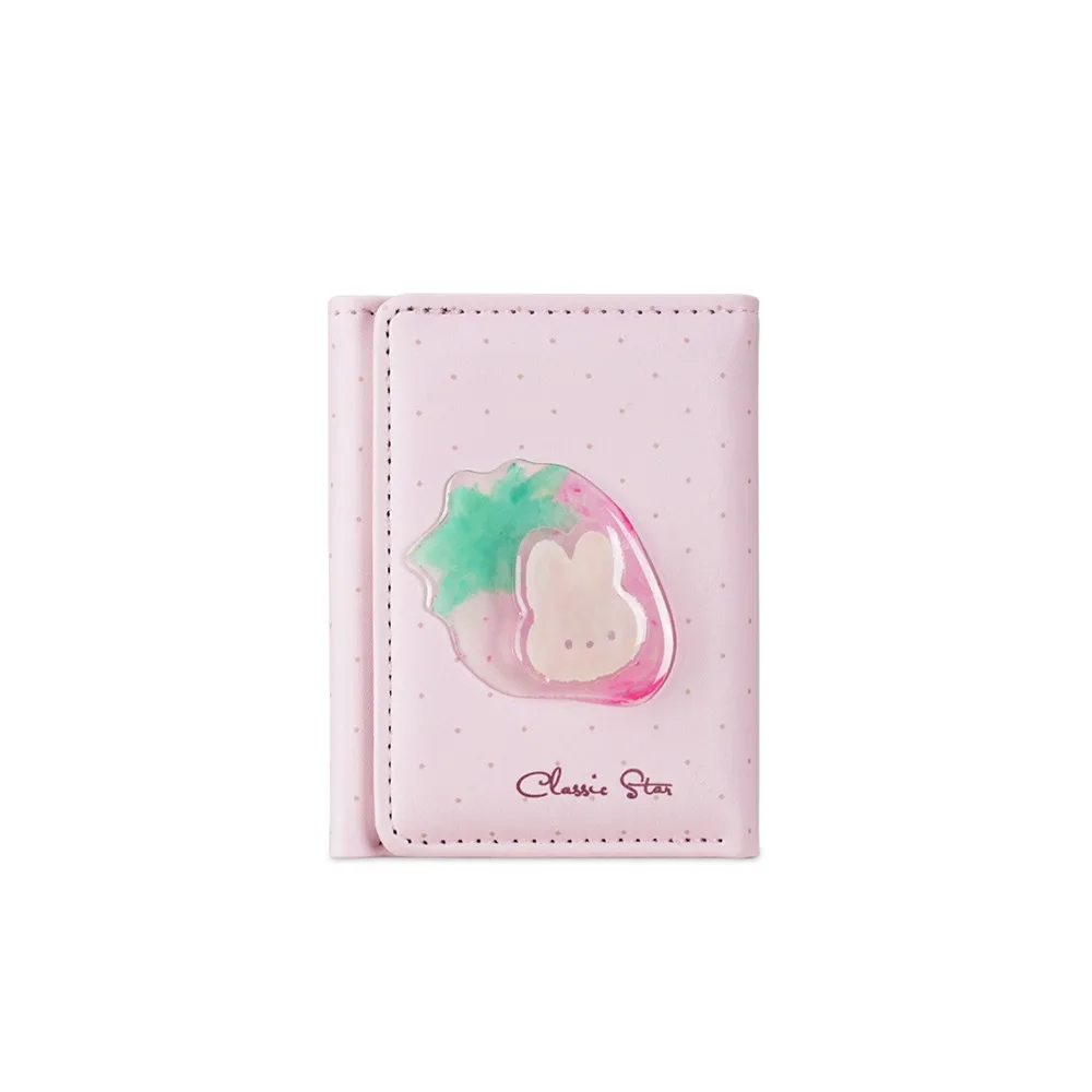 Fashion Cartoon Animal Tri-fold Wallet Multicolor Rotatable Coin Purse Large Capacity Lightweight Women's Wallet For Ladies