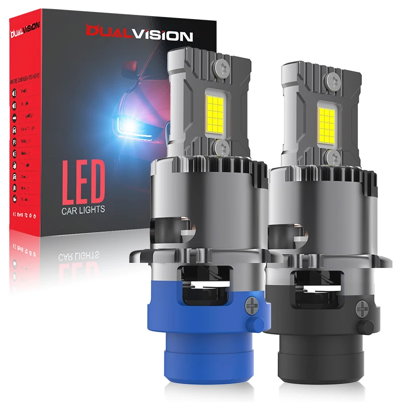 

D2S D4S Led Car Headlights Bulb D2R D4R Canbus LED Car Light High power 2000W Plug and Play 9570 CSP Chip Turbo Lamp 1000000LM