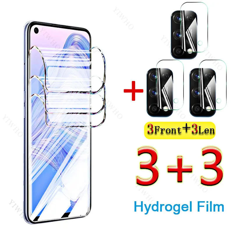 6in1 Hydrogel Film for Realme 7 5G Soft Gel Protective Film 6.5inch for Realme7 RMX2111 Screen Protector Camera Lens Fingerprint