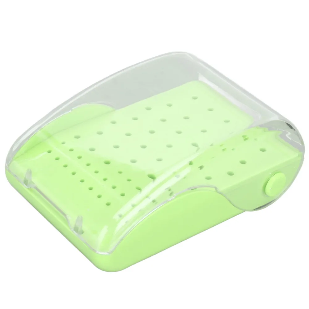 Rectangle Dental Bur Holder Plastic 60 Hole Dental Bur Organizer Autoclavable Sterilizer Placement Case Dentistry Laboratory