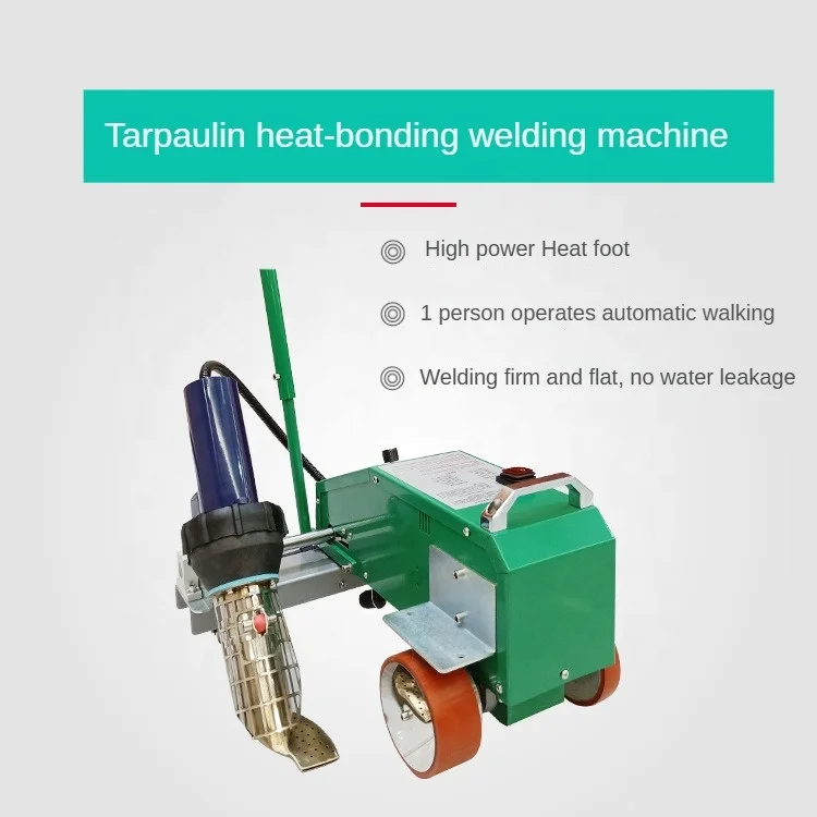 TOP2000D Tarpaulin Hot Air Welding Machine for Auto Rope Hemming on PVC Tarpaulin and Roll-Up Door Curtain