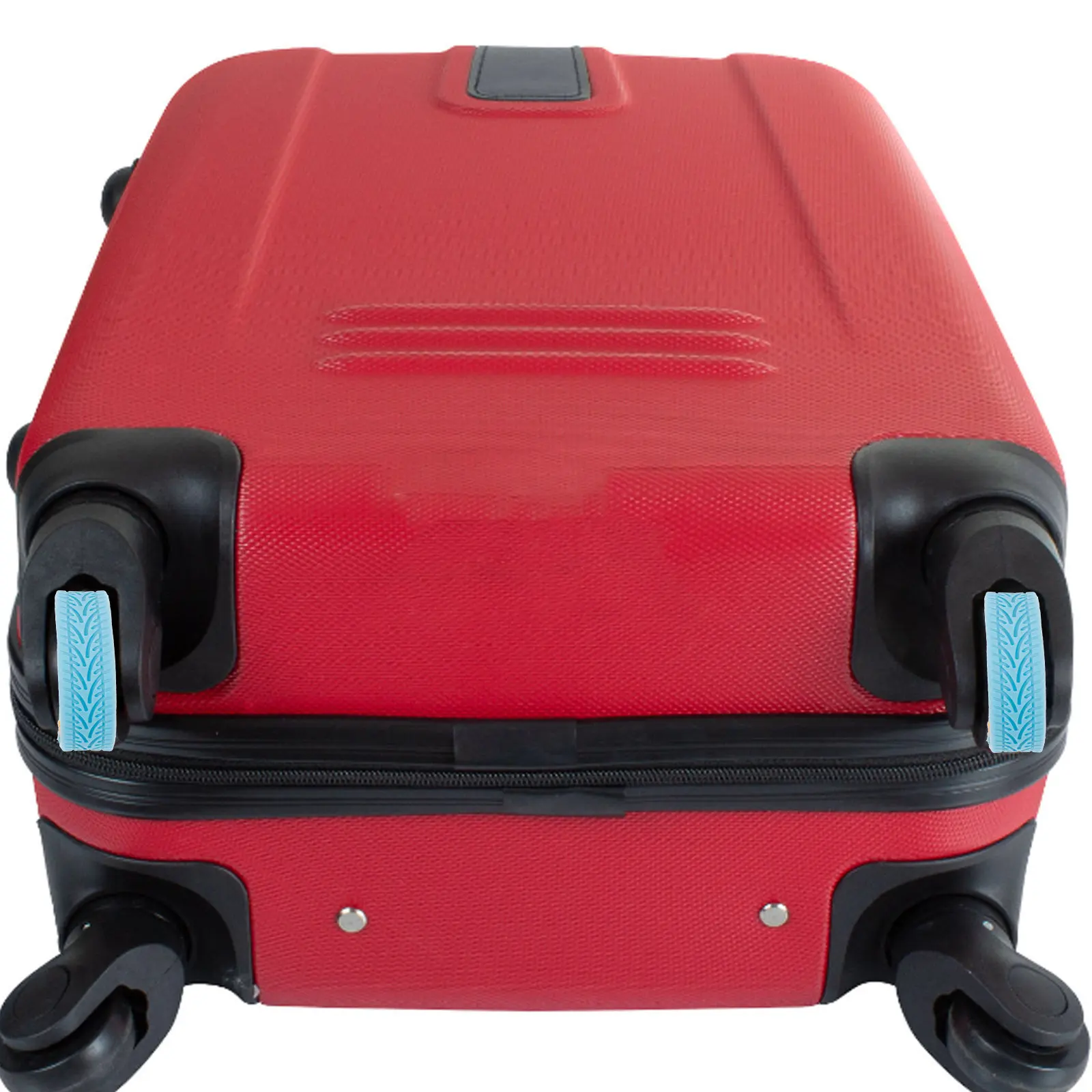 

4Pcs Luggage Wheel Covers Silicone Suitcase Wheel Protectors Silent Travel Noise Reduction Shock Absorption Stylish Sports Car